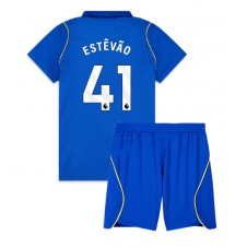 Chelsea Estevao Willian #41 Hemmaställ Barn 2026-27 Korta ärmar (+ Korta byxor)
